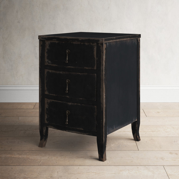 Blandy Rustic Heirloom 3-Drawer Nightstand