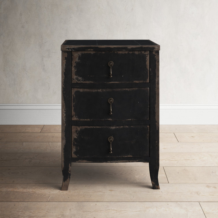 Blandy Rustic Heirloom 3-Drawer Nightstand