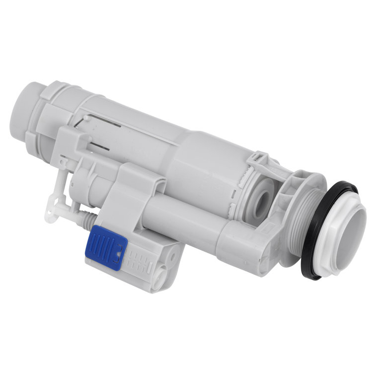 Gray Plastic Dual Flush Valve for Toilets