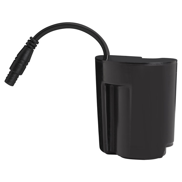Black Industrial Long Life Battery Pack for Faucets