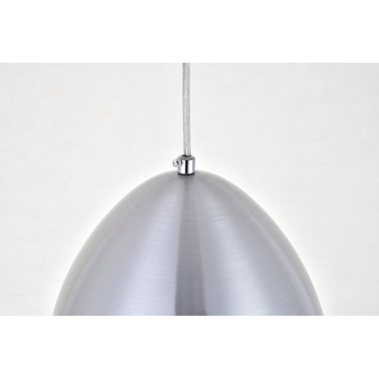 Circa Modern 10.5" White Aluminum Single Pendant Light