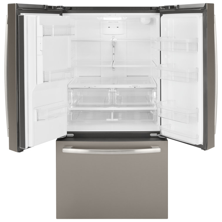 Slate French Door Refrigerator with Ice Maker and LED Lighting
