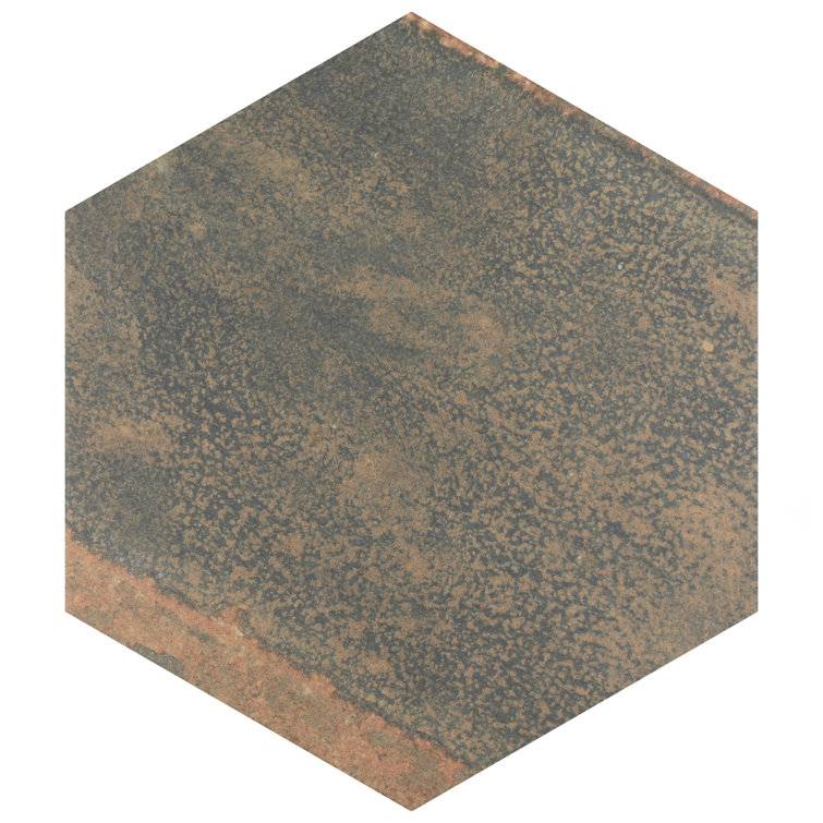 Maheno Hex 9.88" x 8.63" Matte Porcelain Wall & Floor Tile