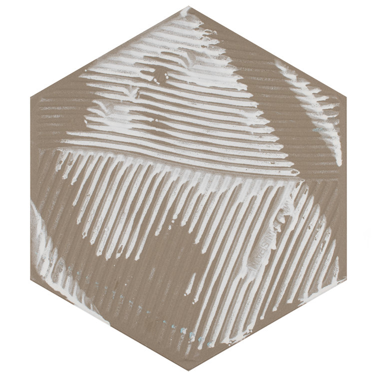Maheno Hex 9.88" x 8.63" Matte Porcelain Wall & Floor Tile