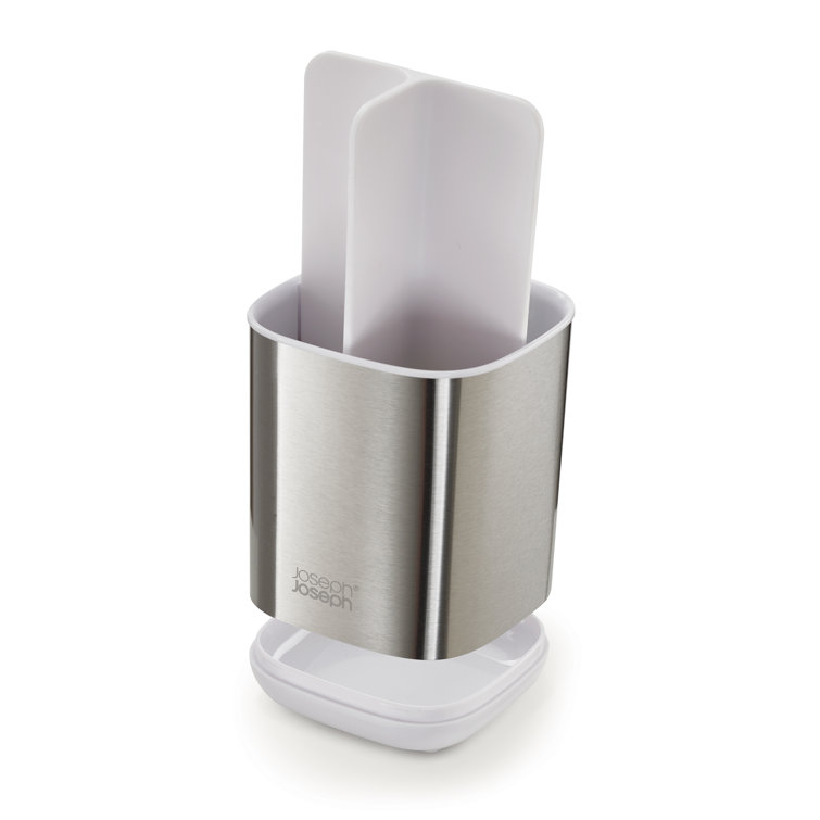 Compact Stainless Steel Toothbrush Holder with Ventilation