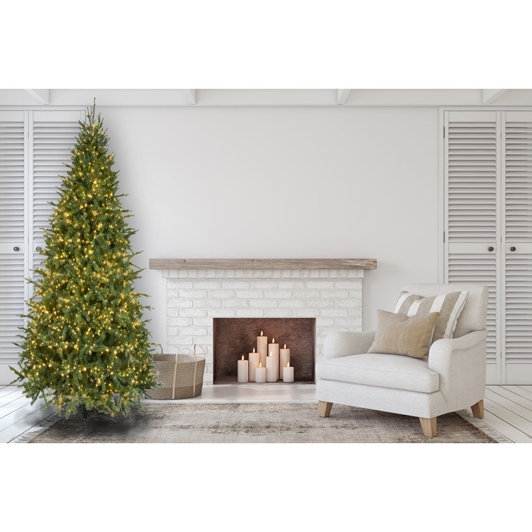 12' Green Fir Christmas Tree with Clear Lights