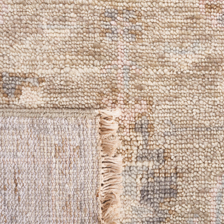 Groton Hand-Knotted Wool Oriental Area Rug in Gray and Green