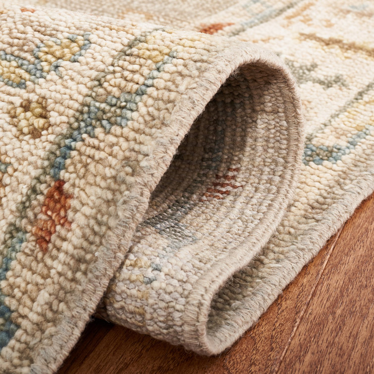 Gray Hand-Knotted Wool 6' x 9' Area Rug