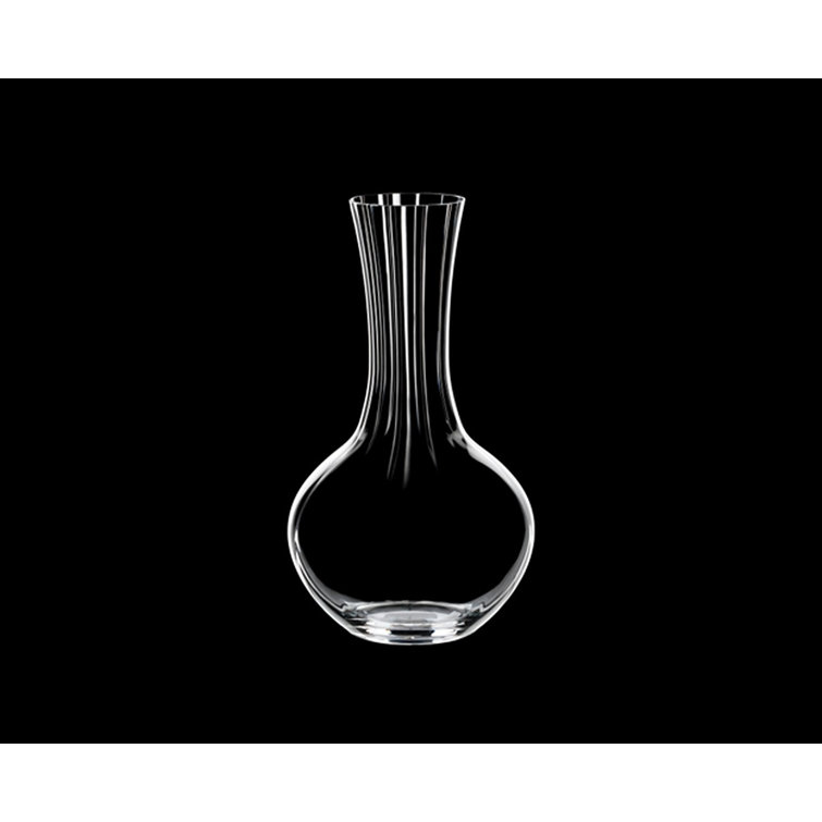 Elegant Crystal Glass Wine Decanter, 10-inch