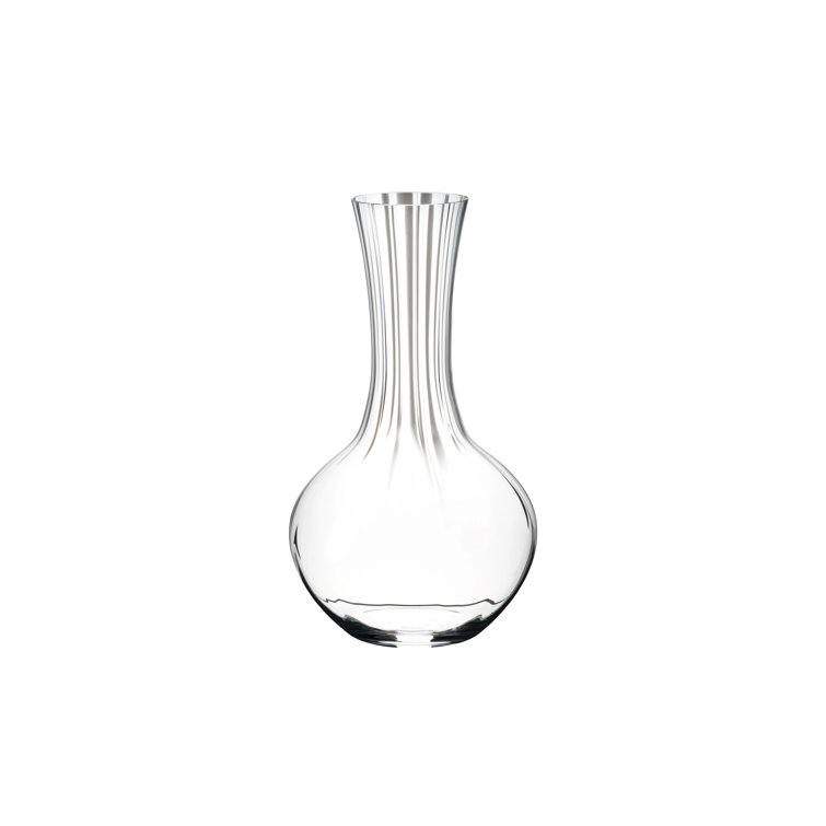 Elegant Crystal Glass Wine Decanter, 10-inch