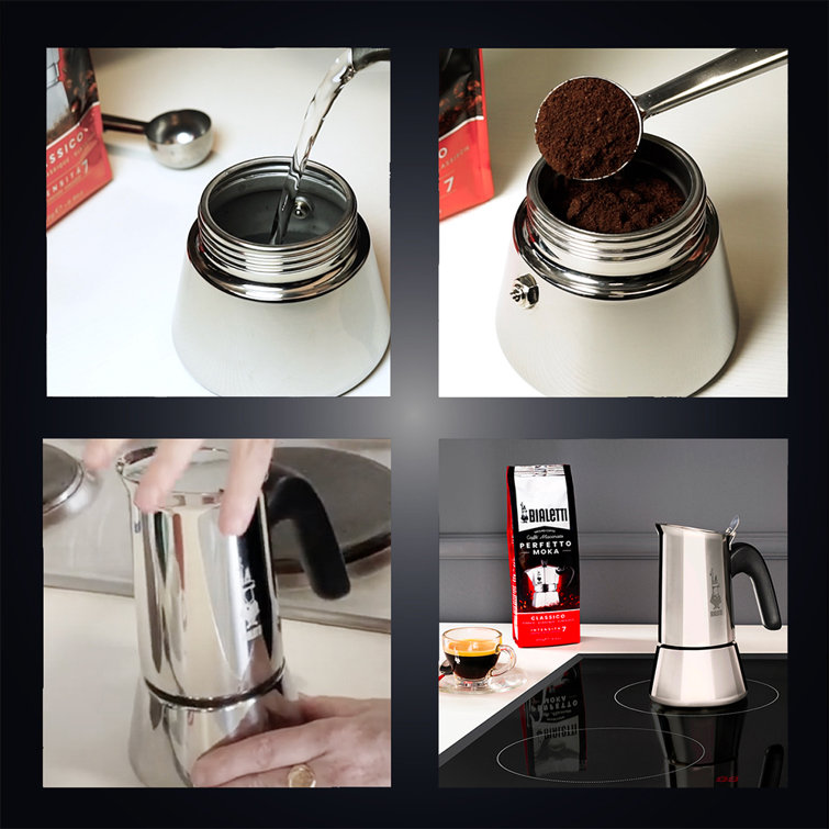 Stainless Steel 10-Cup Stovetop Espresso Maker