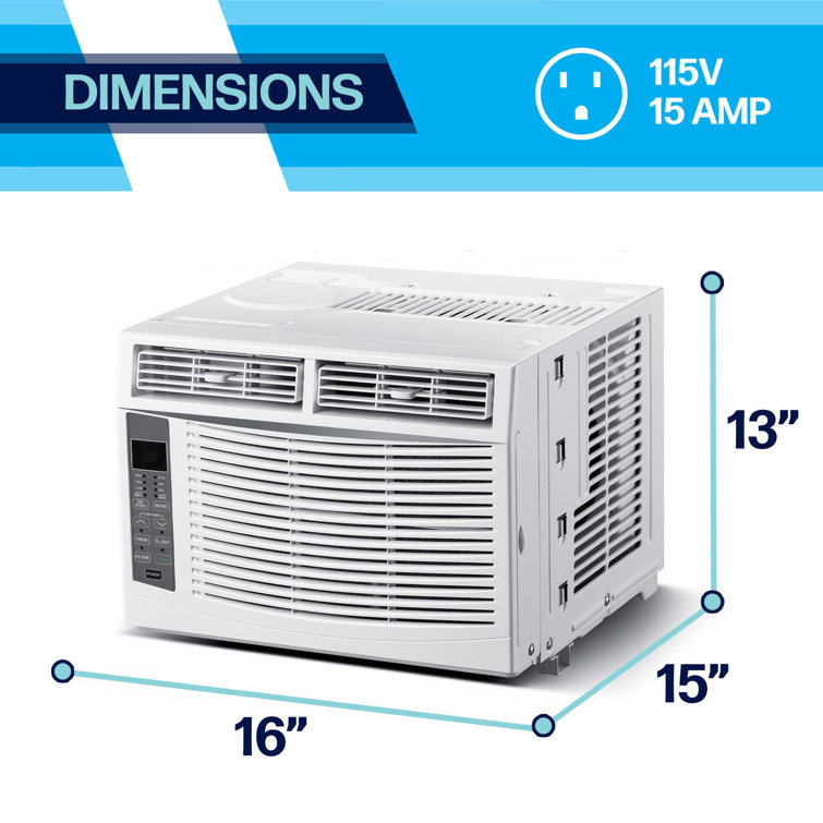 Arctic Wind 6000 BTU White Window Air Conditioner with Remote