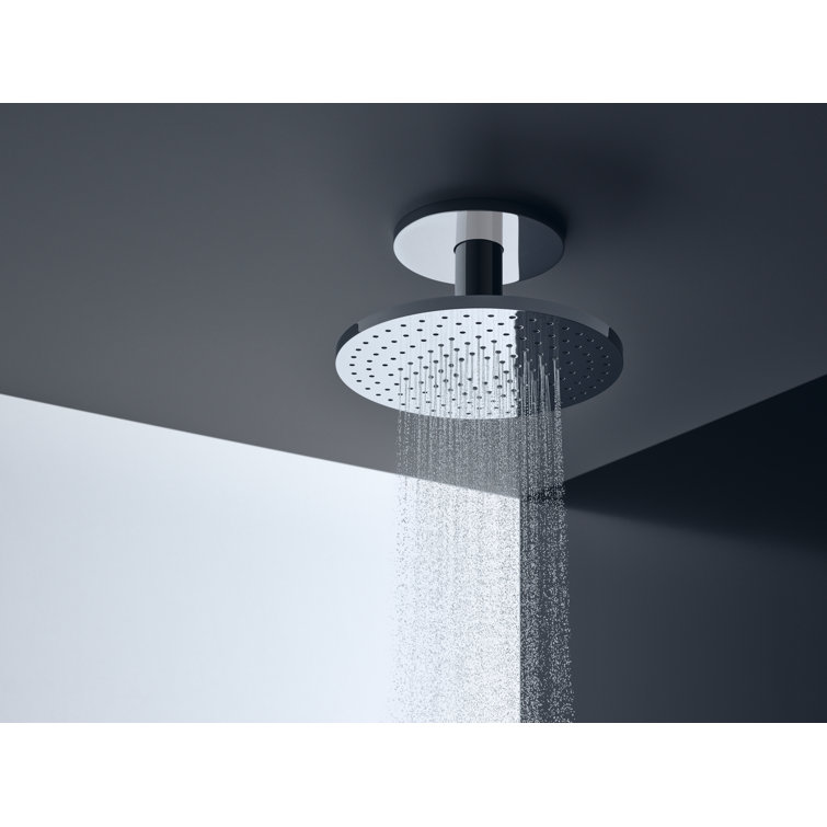 Chrome Ceiling Mounted Rain Shower Head with Adjustable Jet