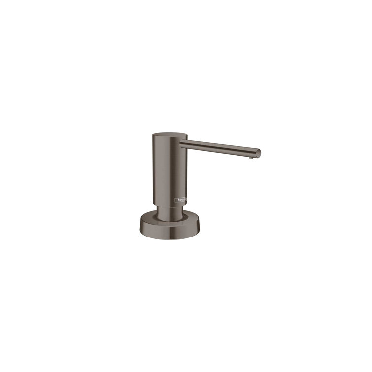 Brushed Black Chrome Modern Soap Dispenser