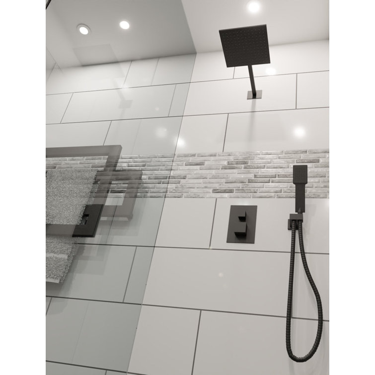 Chrome Multi-Head Handheld Rain Shower Kit