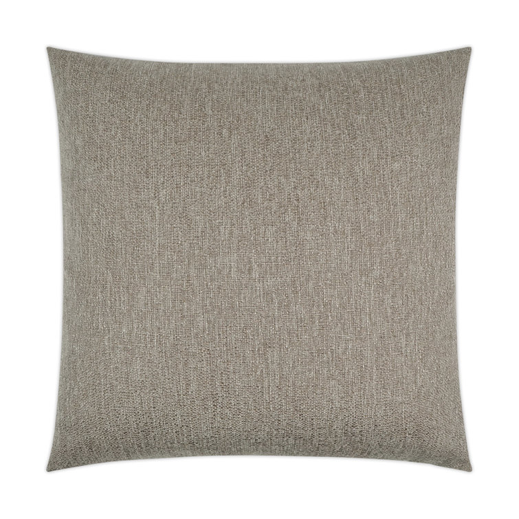 Snow Cream Polyester Square Decorative Throw Pillow
