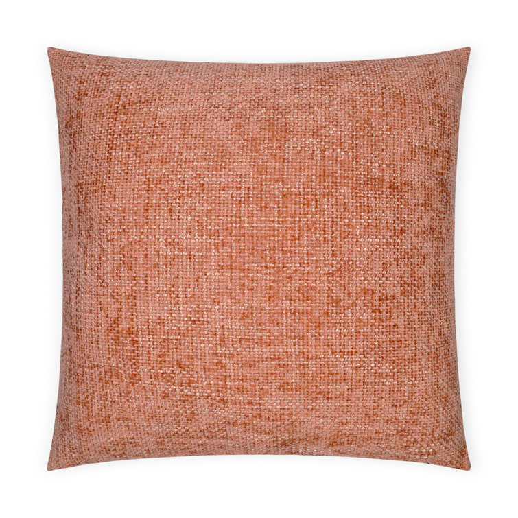 Gold 24" Square Polyester Decorative Throw Pillow