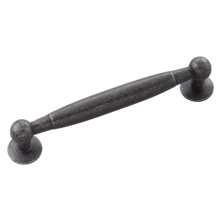 Cumberland Pewter Modern Rustic Cabinet Handle with Mounting Hardware