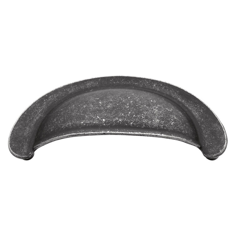 Manchester Pewter Matte Cup Pull with Mounting Hardware