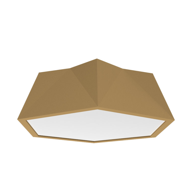 American Walnut LED Flush Mount Ceiling Light