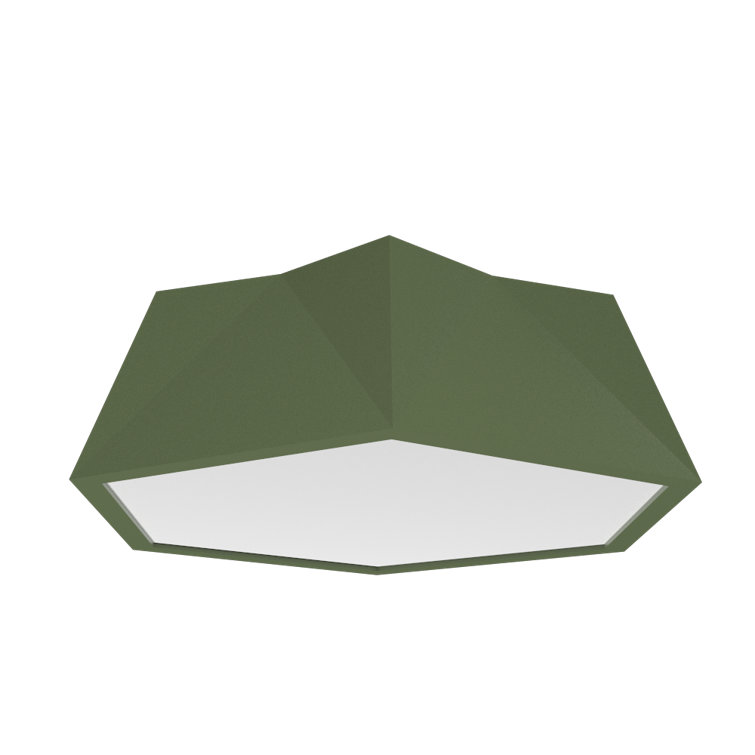 American Walnut LED Flush Mount Ceiling Light