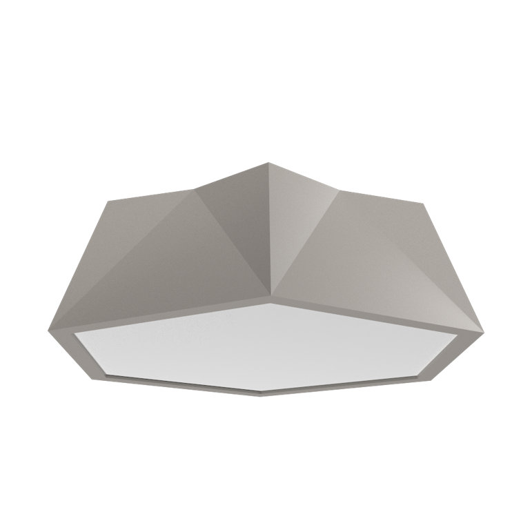 American Walnut LED Flush Mount Ceiling Light