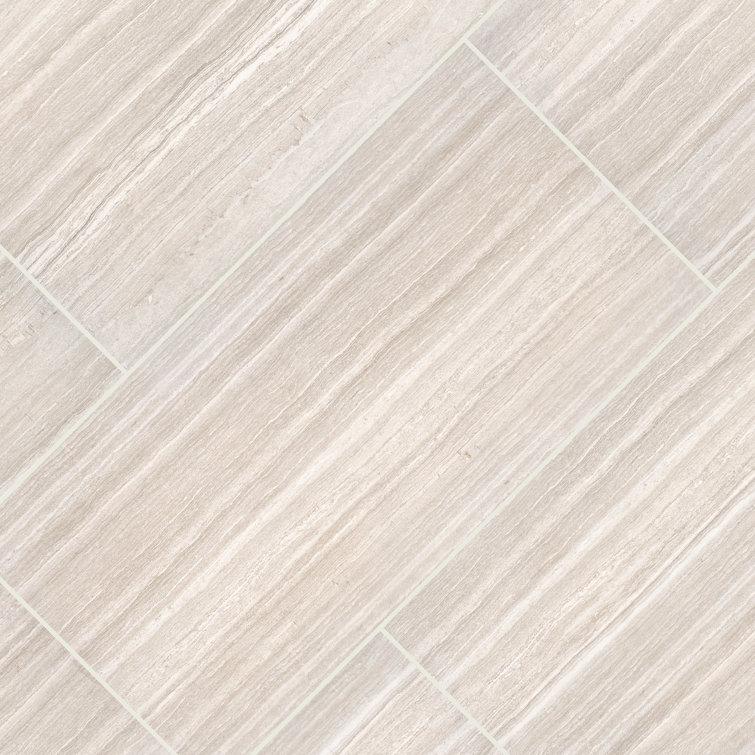 Charisma White 12" x 24" Matte Glazed Ceramic Tile