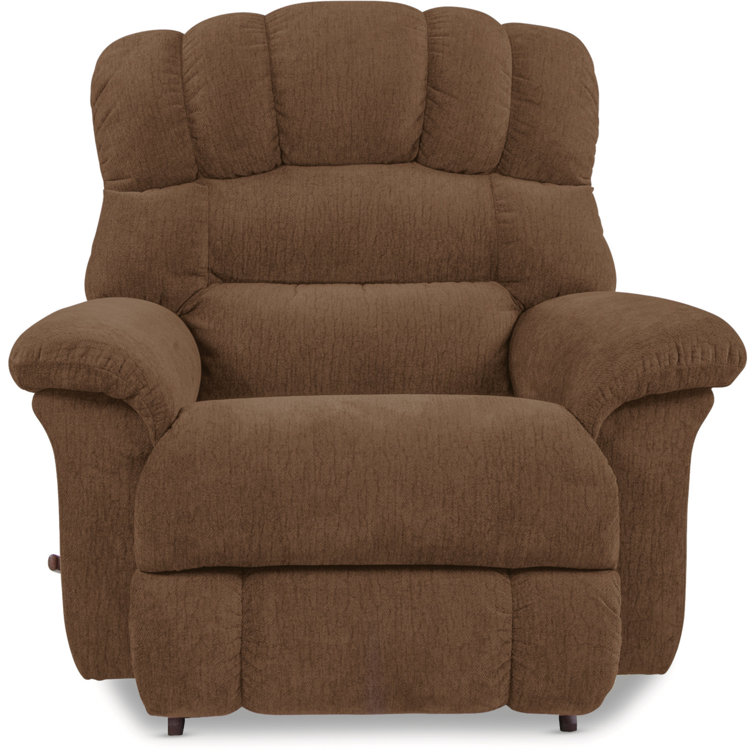 Mocha Polyester Oversized Manual Rocking Recliner