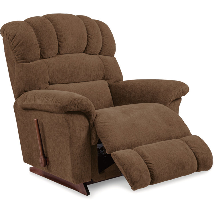 Mocha Polyester Oversized Manual Rocking Recliner