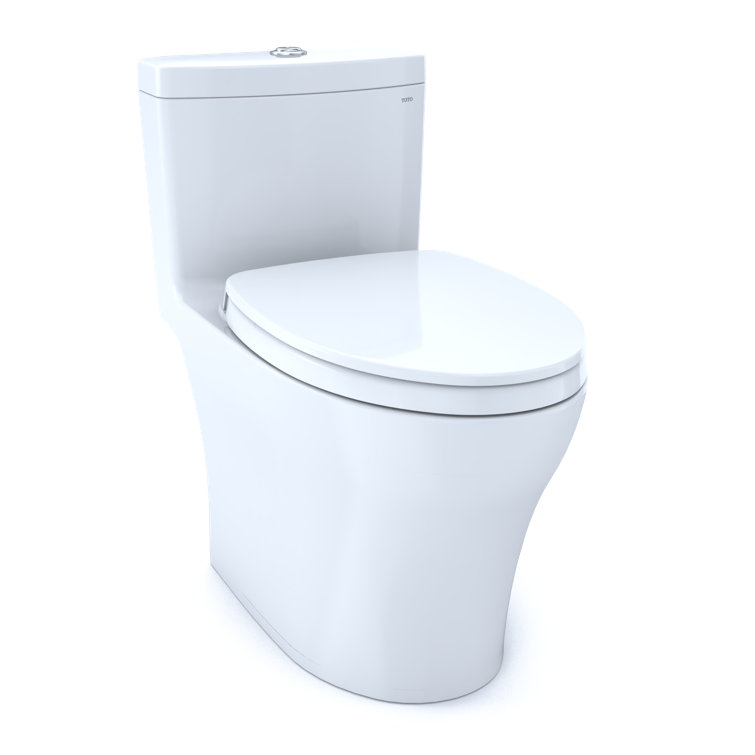 Elongated Bone Vitreous China Dual-Flush High-Efficiency Toilet