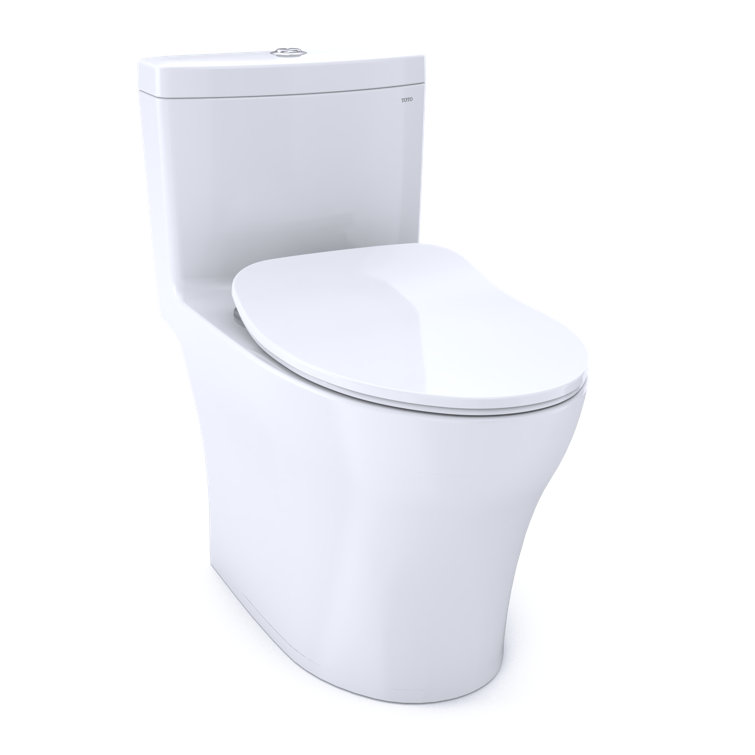 Aquia IV Cotton White Dual Flush One-Piece Toilet