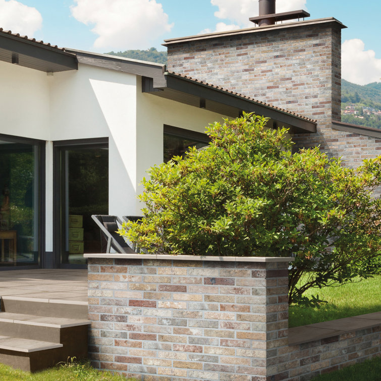 Tribeca Multicolor Porcelain Brick Look Wall Tile