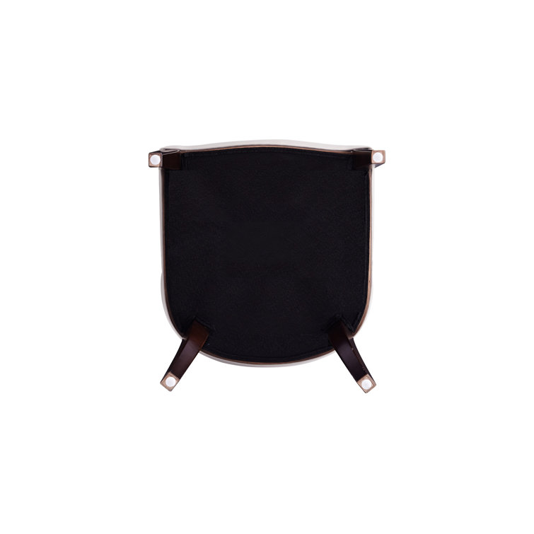 Tan Faux Leather Upholstered Parsons Side Chair with Beech Wood Legs