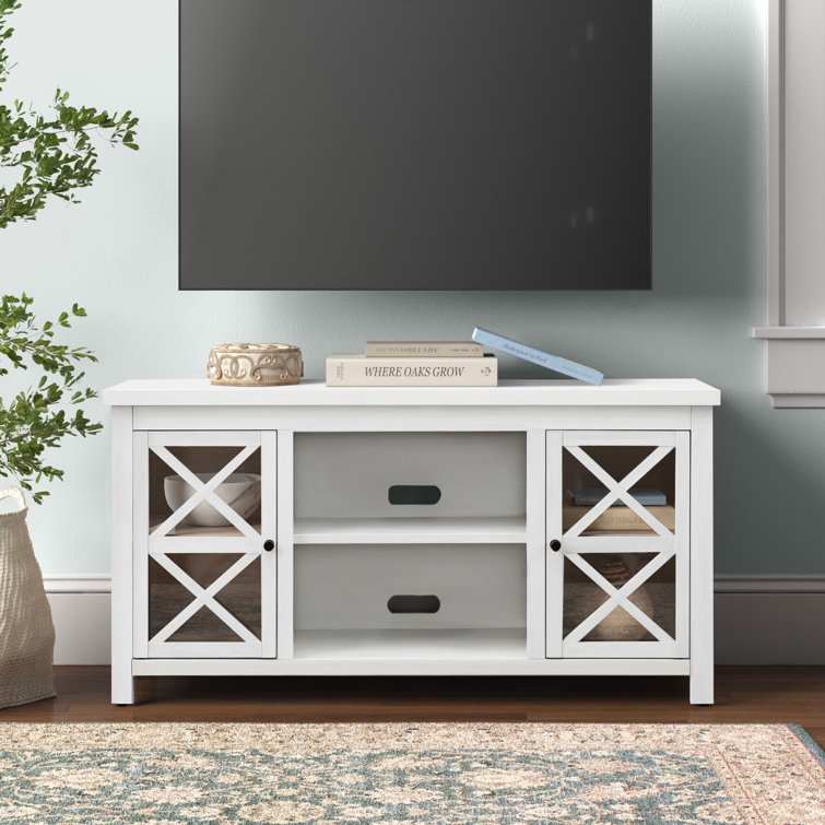 White Oak 47'' TV Stand with Cabinets