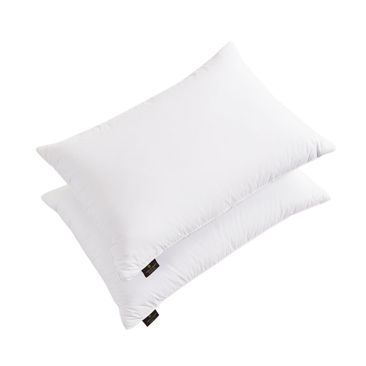 Jumbo White Hypoallergenic Down Alternative Pillow Set