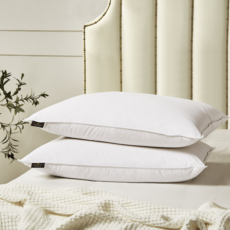 Jumbo White Hypoallergenic Down Alternative Pillow Set