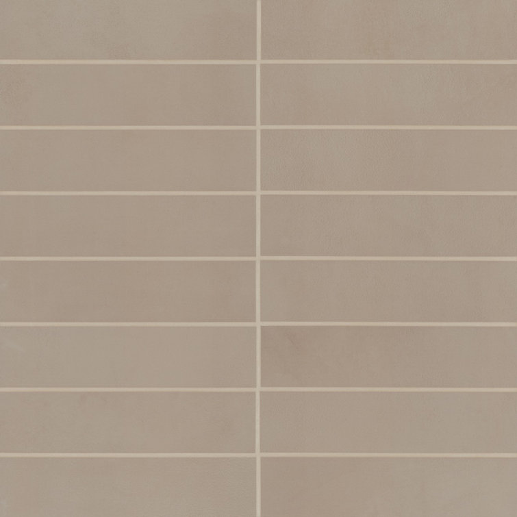 Sahara 3" x 12" Matte Gray Porcelain Wall & Floor Tile