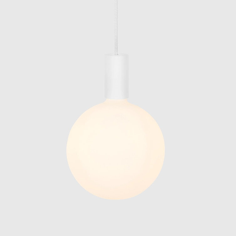 Alumina Sphere V Mini LED Globe Pendant Light - Matte White, 5" Diameter