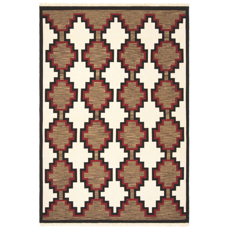 Red Rock Hand-Knotted Wool 6' x 9' Area Rug