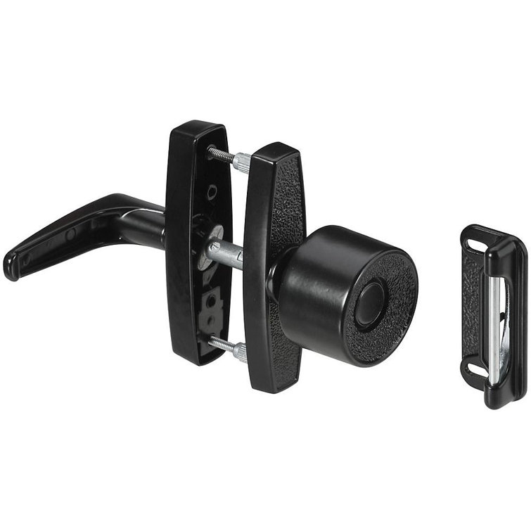 Black Die Cast Universal Knob Latch for Doors