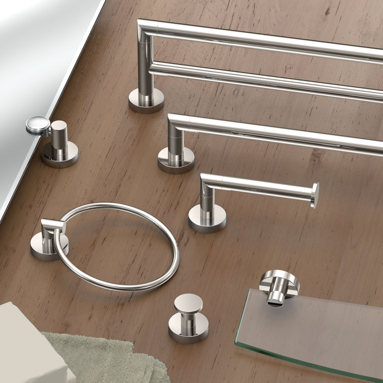 Polished Nickel 20" Wall Mounted Towel Bar