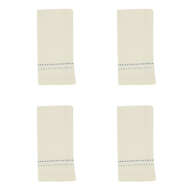 Anira Natural Cotton Square Table Napkin Set of 4