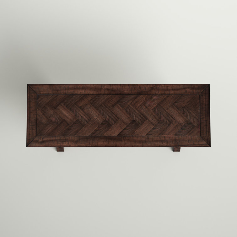 Fairview 52'' Distressed Oak Trestle Console Table