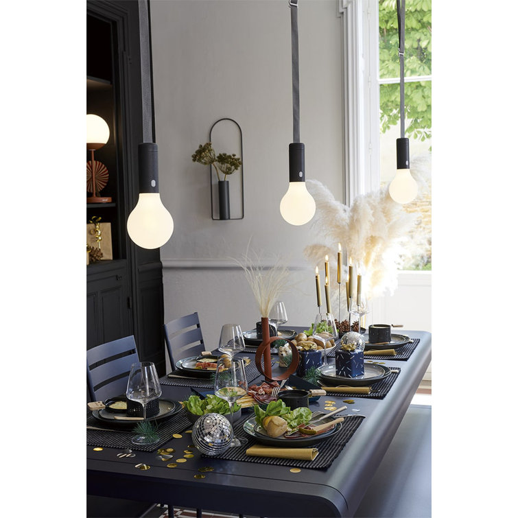 Anthracite Adjustable Cordless Aluminum LED Lamp