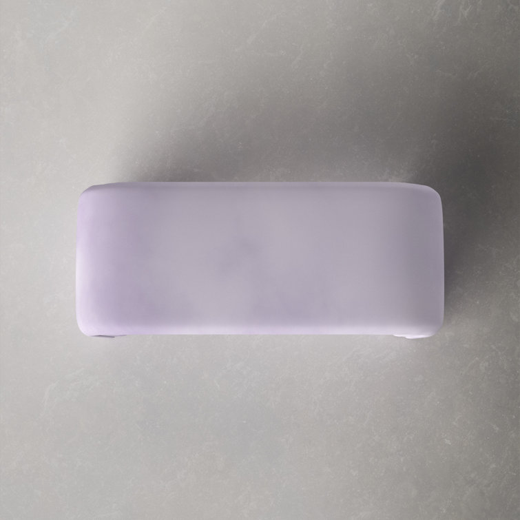 Lavender Velvet Upholstered Bench with Solid Wood Legs