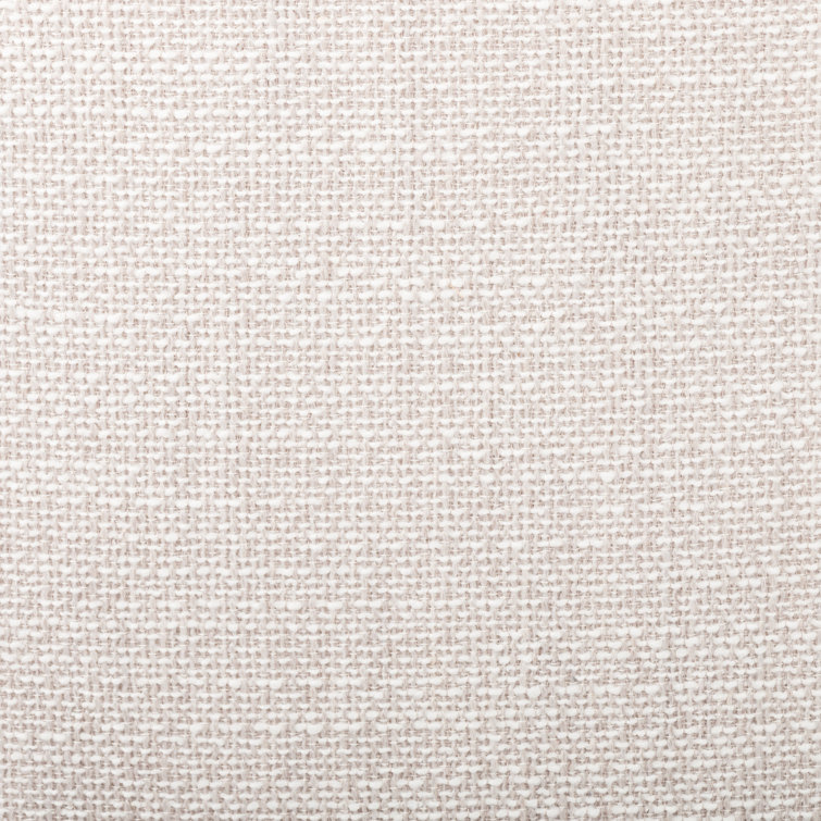 Splayed Solid Oak Legs High-Performance Cream Upholstered Side Chair