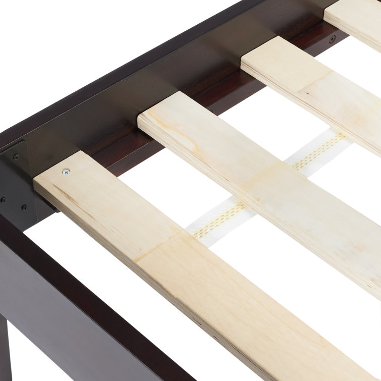 Alyson Espresso Queen Mahogany Wood Bed Frame