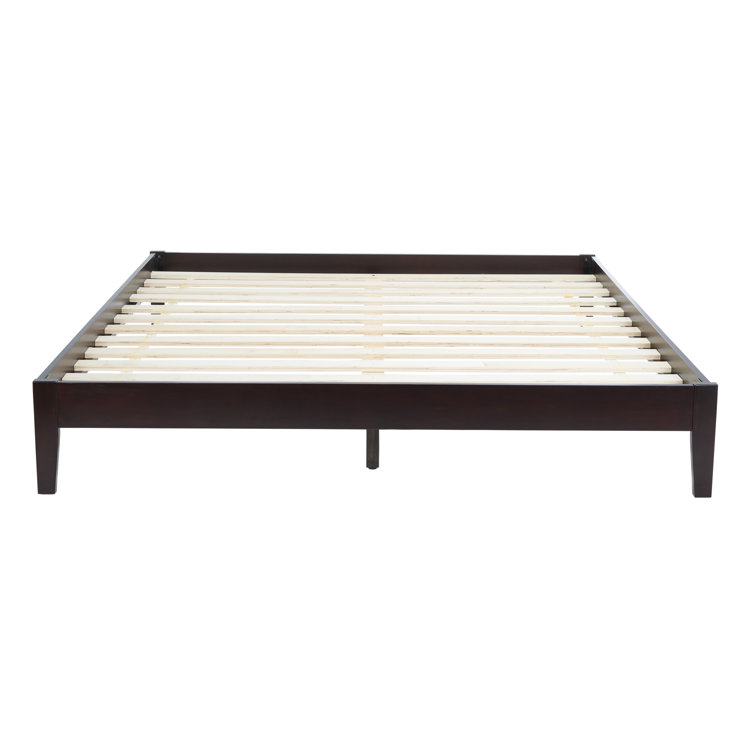 Alyson Espresso Queen Mahogany Wood Bed Frame