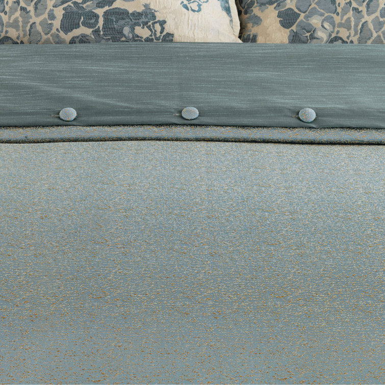 Alaia Full Metallic Woven Pattern Duvet Cover Set