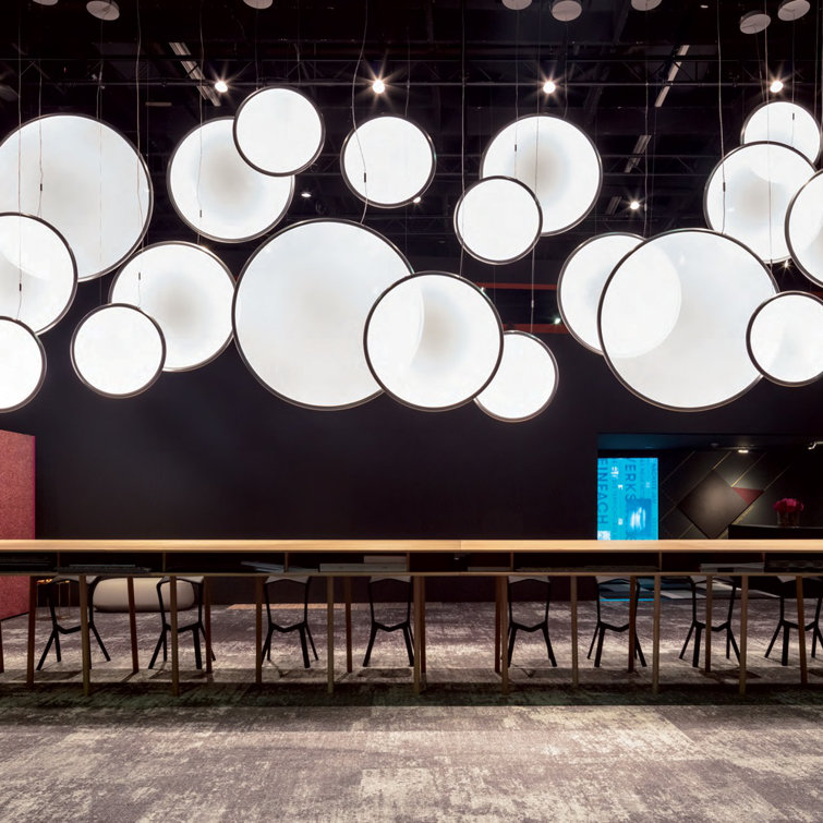 Ethereal Globe LED Pendant Light in Bronze Aluminum